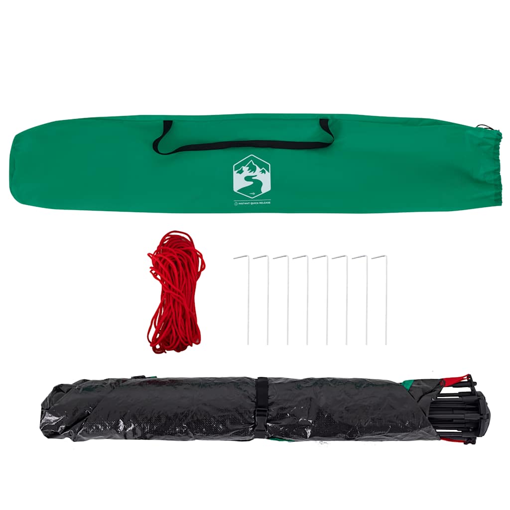 vidaXL Σκηνή Παραλίας 2 Ατόμων Αδιάβροχη Ταχείας Απελ. Γαλαζοπράσινο