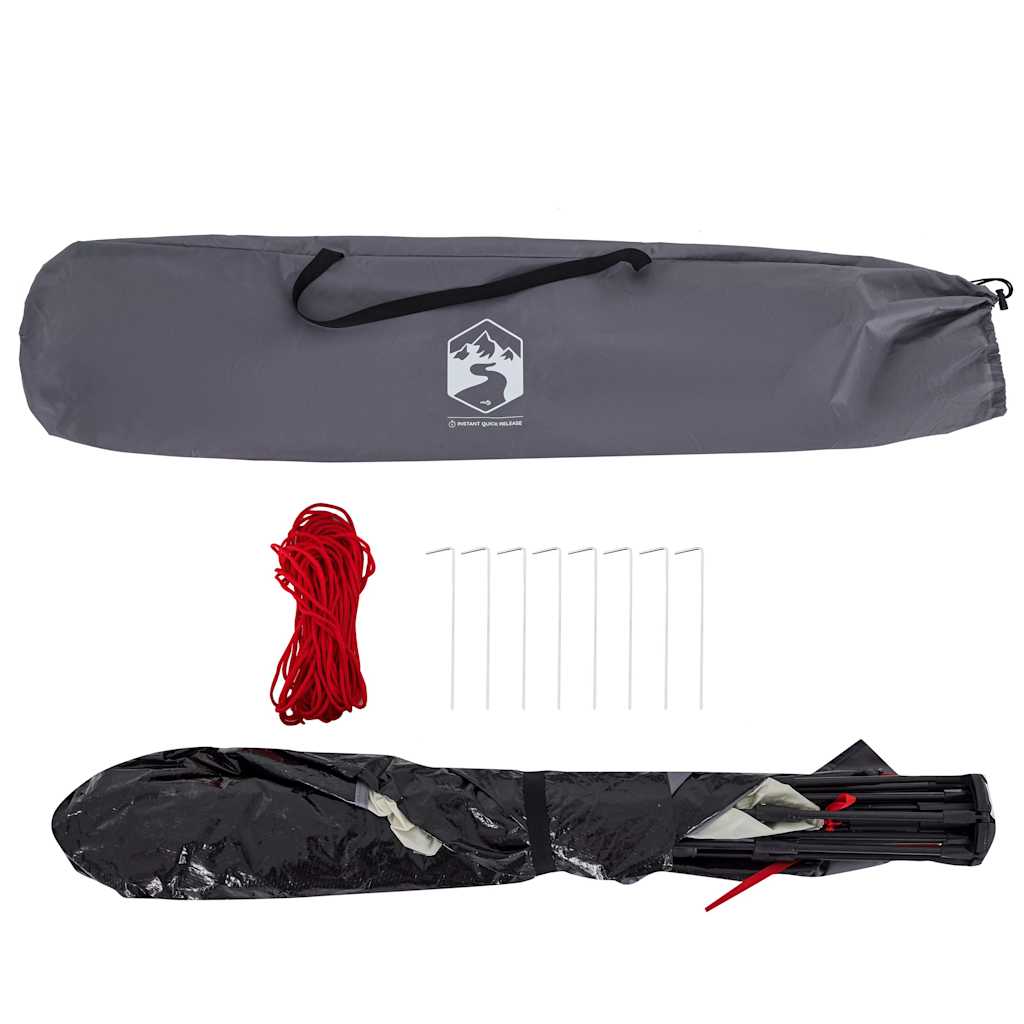 vidaXL Σκηνή Παραλίας 2 Ατόμων Αδιάβροχη Ταχείας Απελ. Γκρι