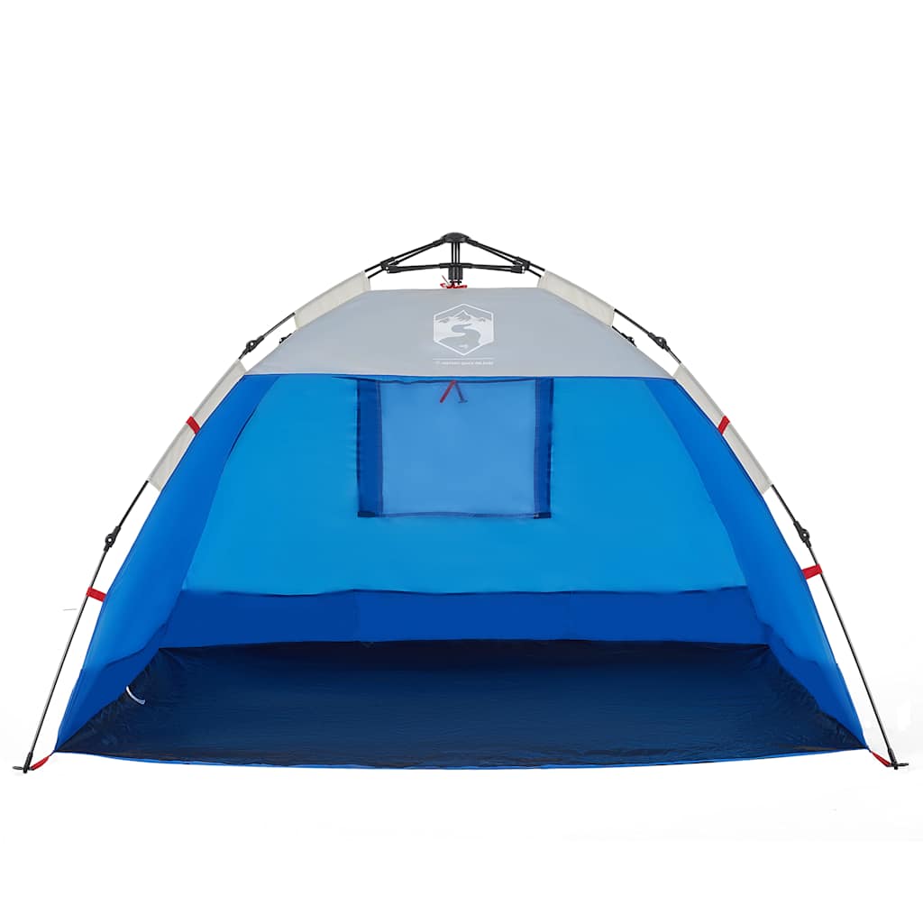 vidaXL Σκηνή Παραλίας 2 Ατόμων Αδιάβροχη Ταχείας Απελ. Γαλάζιο