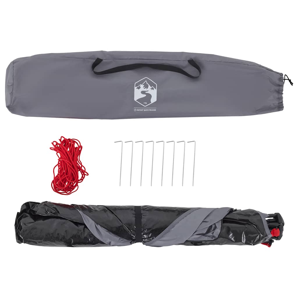 vidaXL Σκηνή Παραλίας 2 Ατόμων Αδιάβροχη Ταχείας Απελ. Γκρι