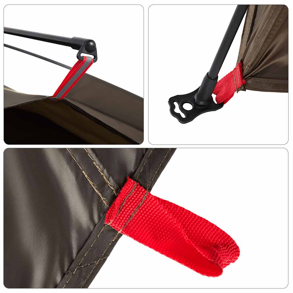 vidaXL Σκηνή Ψαρέματος 4 Ατόμων Ταχείας Απελευθέρωσης Καφέ