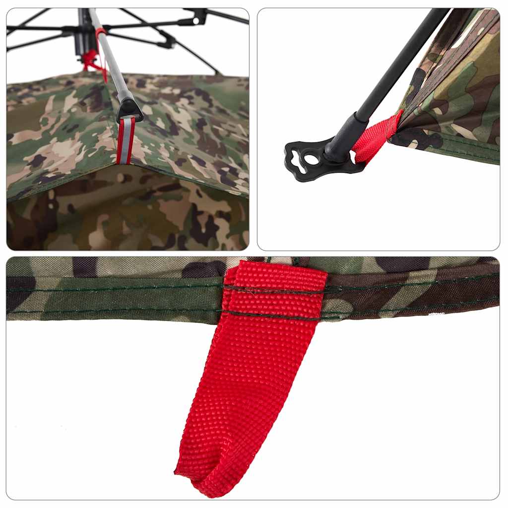 vidaXL Σκηνή Ψαρέματος 4 Ατόμων Ταχείας Απελευθέρωσης Καμουφλάζ