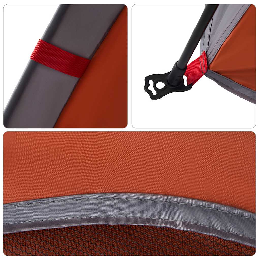 vidaXL Σκηνή Κάμπινγκ με Καμπίνα 4 Ατ. Ταχείας Απελ. Γκρι/Πράσινο