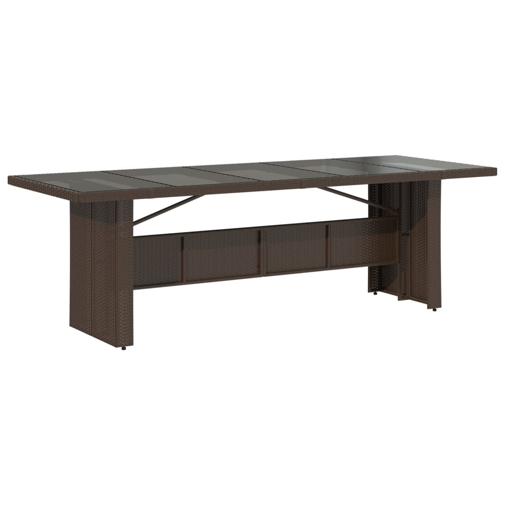 vidaXL Σετ Επίπλων Μπιστρό Κήπου 11 τεμ. Καφέ Συνθ. Ρατάν με Μαξιλάρια