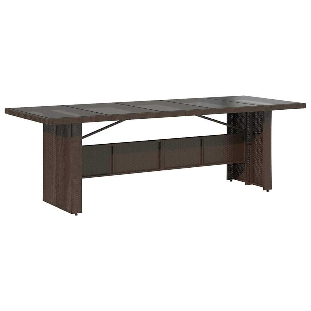 vidaXL Σετ Επίπλων Μπιστρό Κήπου 9 τεμ. Καφέ Συνθ. Ρατάν με Μαξιλάρια