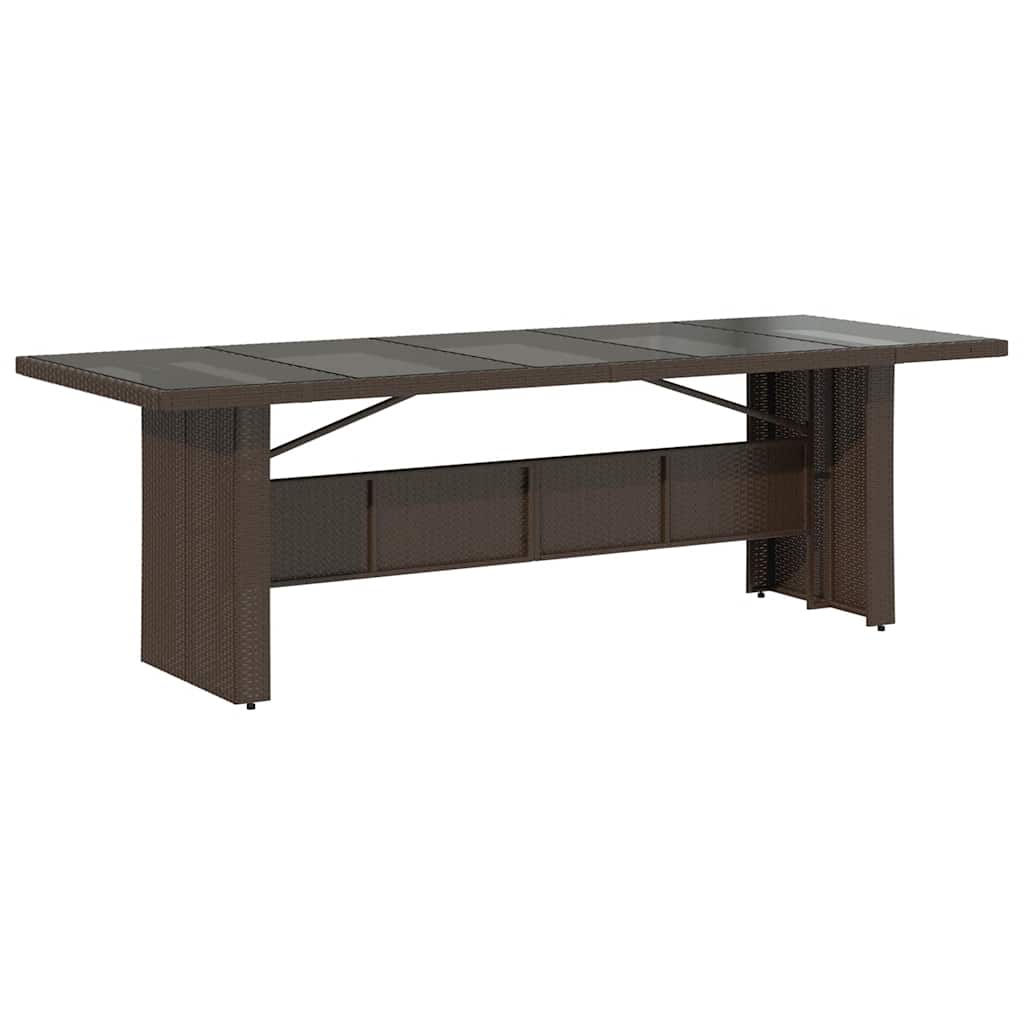 vidaXL Σετ Επίπλων Μπιστρό Κήπου 11 τεμ. Καφέ Συνθ. Ρατάν με Μαξιλάρια