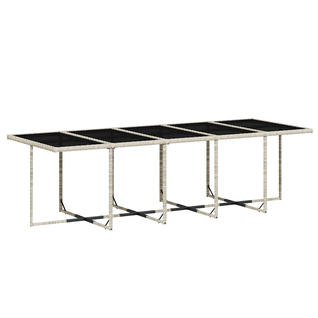 vidaXL Σετ Τραπεζαρίας Κήπου 15 τεμ. Αν. Γκρι Συνθ. Ρατάν με Μαξιλάρια