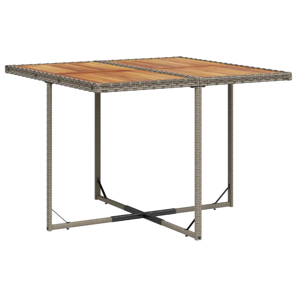 vidaXL Σετ Τραπεζαρίας Κήπου 11 Τεμαχίων Γκρι Συνθ. Ρατάν με Μαξιλάρια