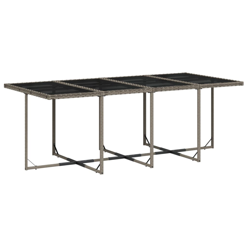 vidaXL Σετ Τραπεζαρίας Κήπου 13 τεμαχίων με Μαξιλάρια από Γκρι Συνθετικό Ρατάν