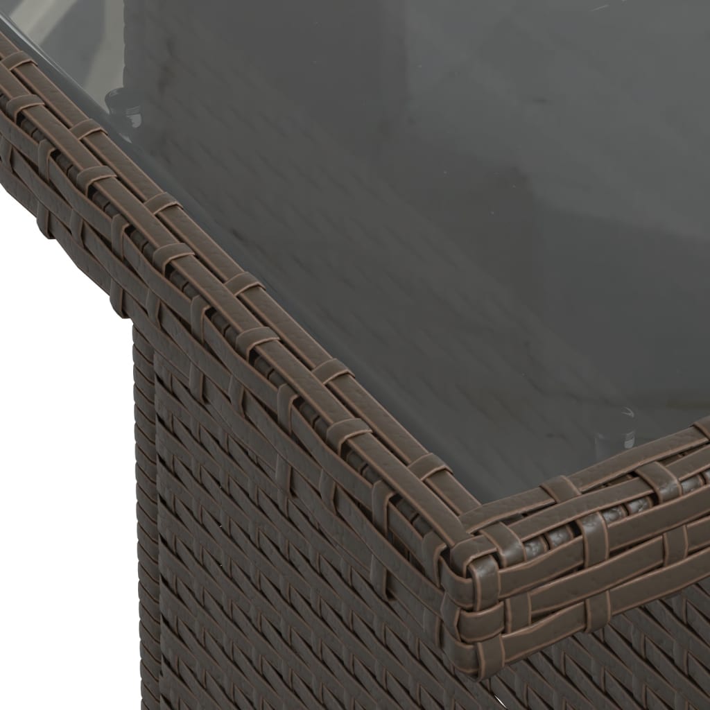 vidaXL Σετ Καναπέδων Κήπου 6 Τεμαχίων με Μαξιλάρια από Καφέ Συνθετικό Ρατάν