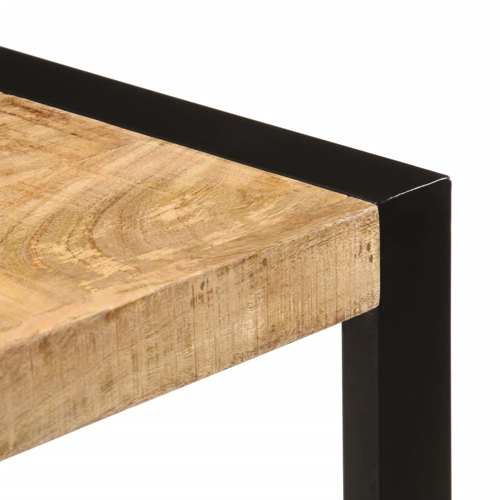 vidaXL Τραπεζαρία 120 x 55 x 76 εκ. από Μασίφ Ακατέργαστο Ξύλο Μάνγκο