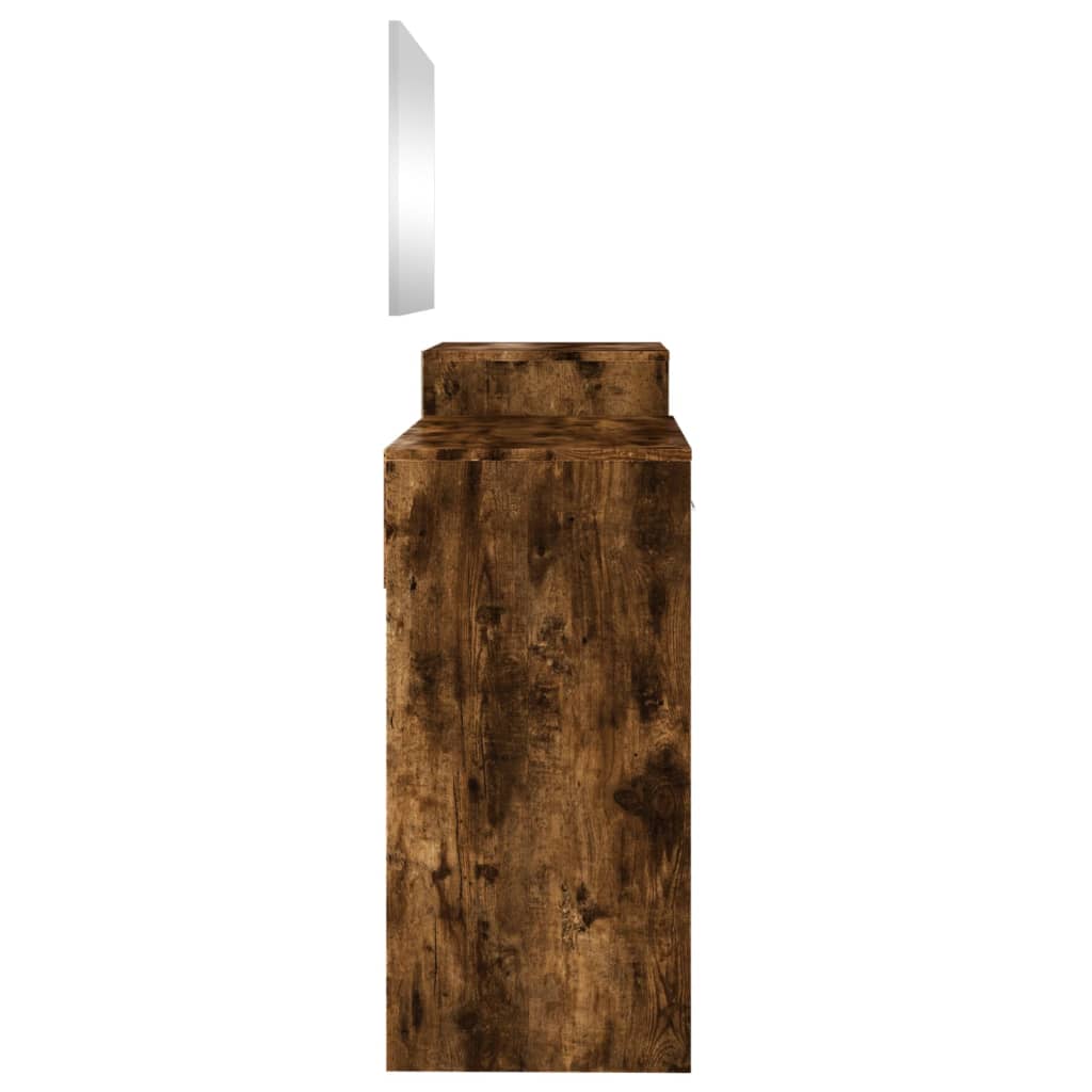 vidaXL Μπουντουάρ Σετ 3 Τεμαχίων Καπνιστή Δρυς Επεξεργασμένο Ξύλο