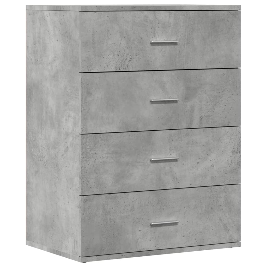vidaXL Βοηθητικά Ντουλάπια 2τεμ. Γκρι Σκυρ. 60x39x80εκ. Επεξεργ. Ξύλο