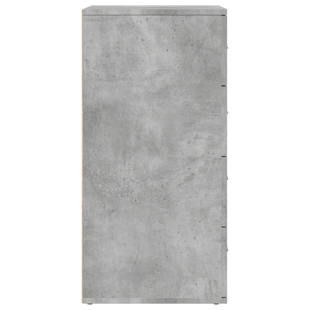 vidaXL Βοηθητικά Ντουλάπια 2τεμ. Γκρι Σκυρ. 60x39x80εκ. Επεξεργ. Ξύλο