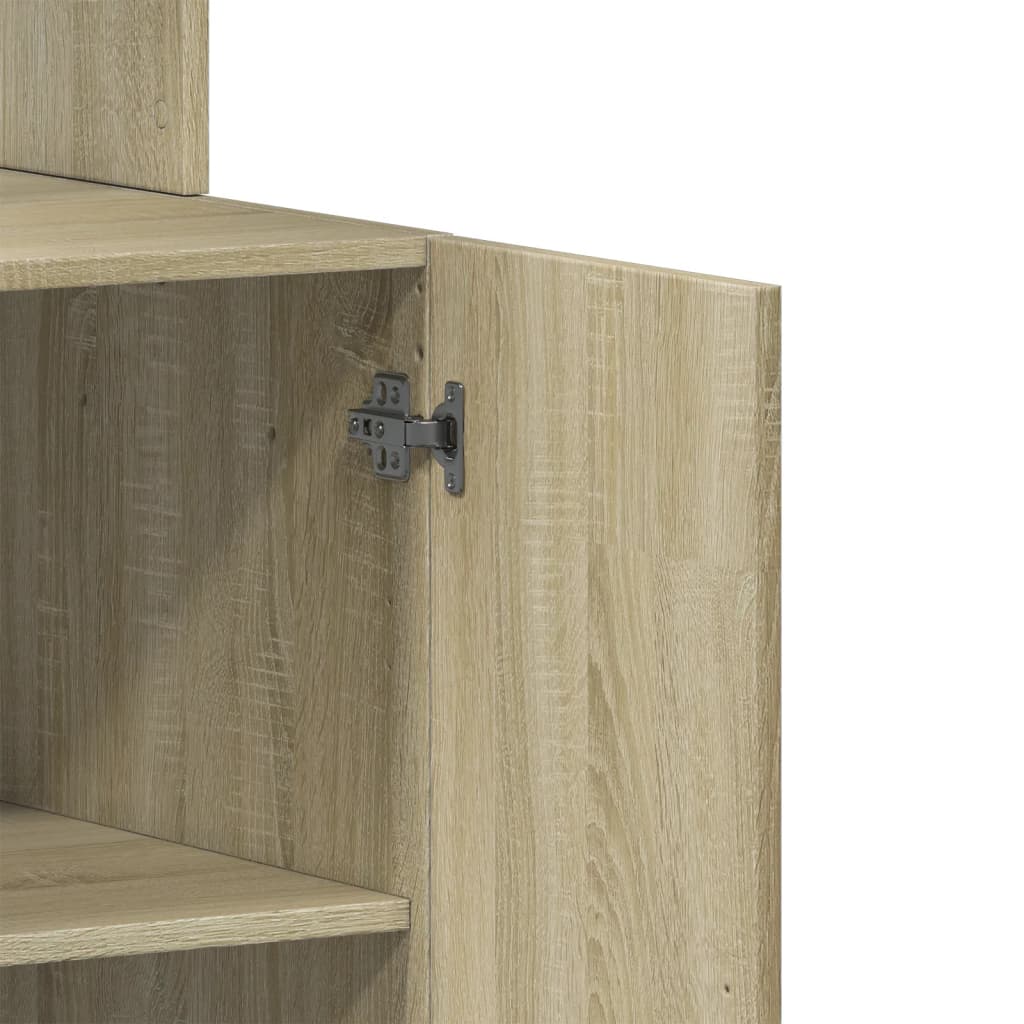 vidaXL Στήλη Κουζίνας Sonoma Δρυς 60x50x180 εκ. από Επεξεργασμένο Ξύλο