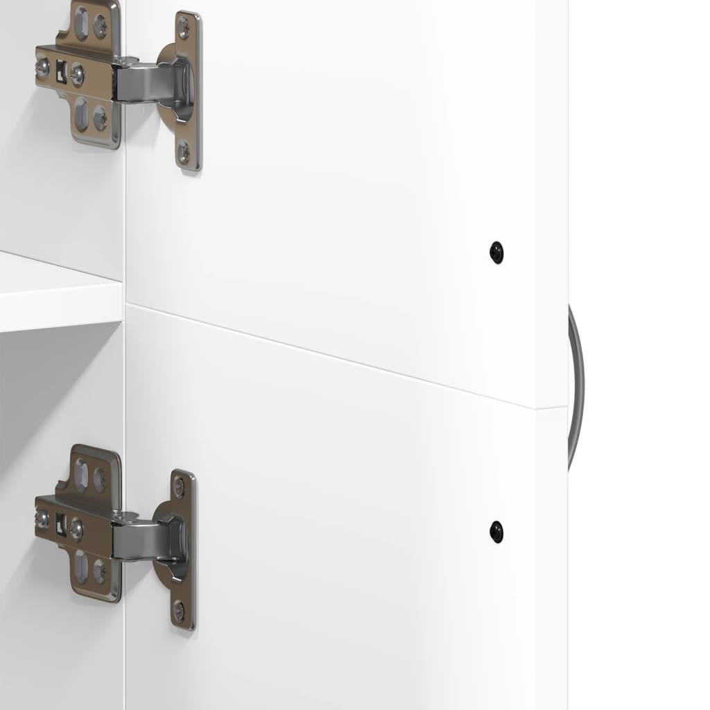 vidaXL Αρχειοθήκη Λευκή 60x32x153 εκ. από Επεξεργασμένο Ξύλο