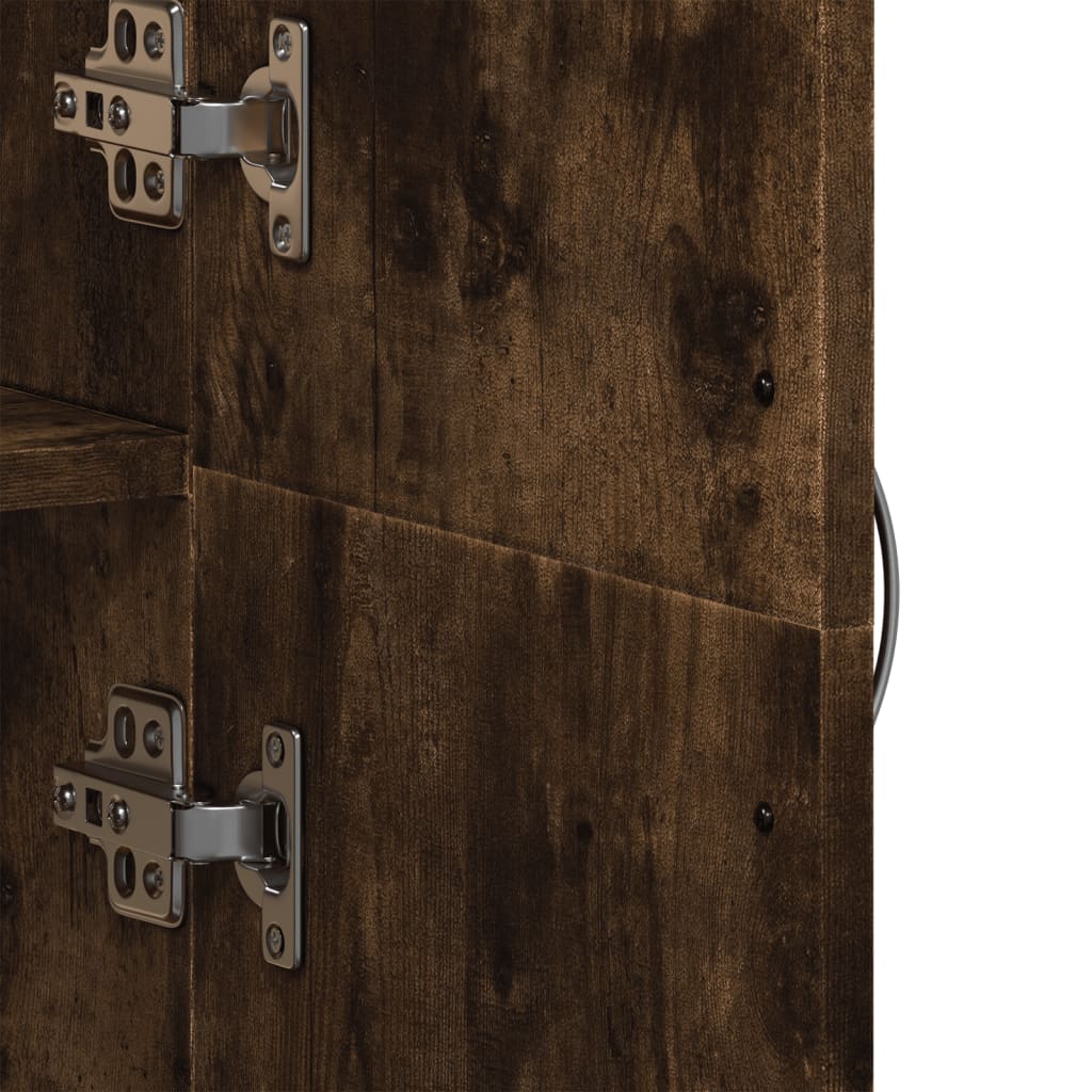 vidaXL Αρχειοθήκη Καπνιστή Δρυς 60x32x153 εκ. Επεξ. Ξύλο