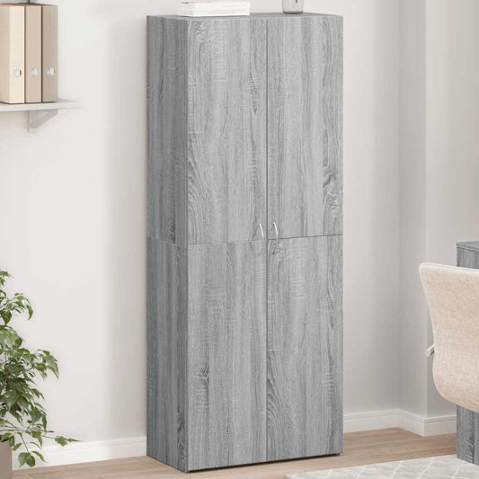 vidaXL Ντουλάπι Αρχειοθέτησης Γκρι Sonoma 60 x 32 x 153 εκ. από Τεχνητό Ξύλο
