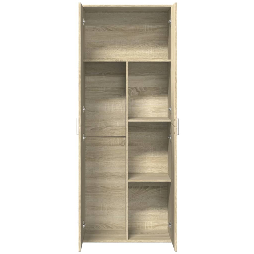 vidaXL Ντουλάπι Sonoma Δρυς 70x35x180 εκ. από Επεξεργασμένο Ξύλο