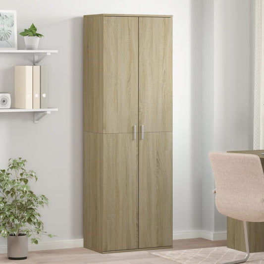 vidaXL Ντουλάπα Sonoma δρυς 60 x 35 x 180 εκ. από Επεξ. Ξύλο