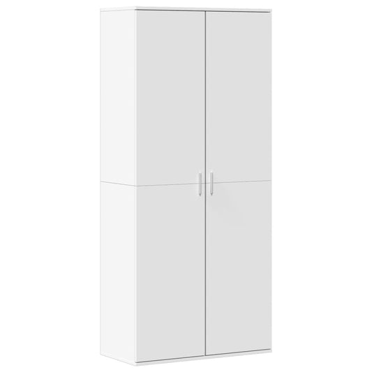 vidaXL Παπουτσοθήκη Λευκή 80x39x178 εκ. από Επεξεργασμένο Ξύλο