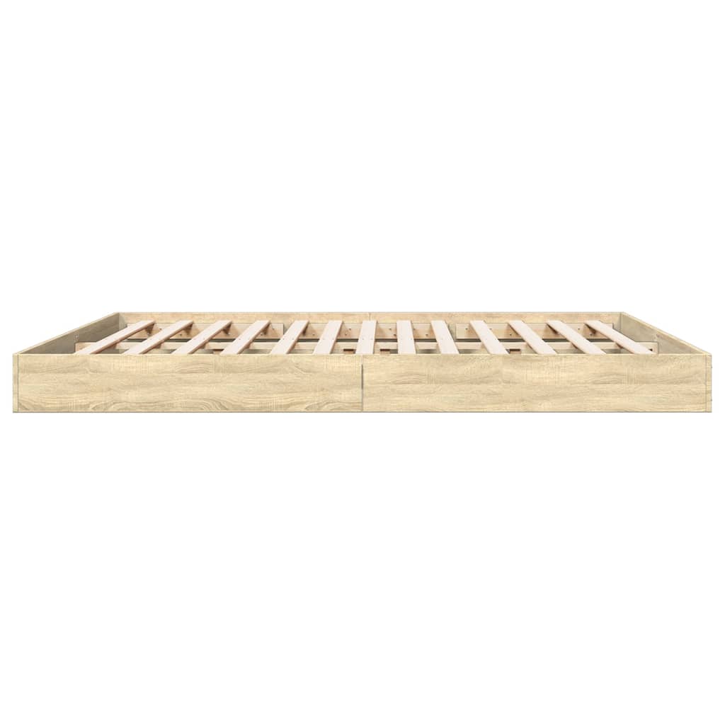 vidaXL Πλαίσιο κρεβατιού χωρίς στρώμα 180x200 εκ. Επεξεργασμένο Ξύλο