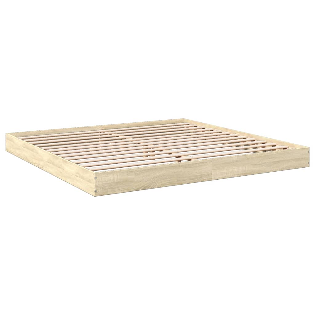 vidaXL Πλαίσιο κρεβατιού χωρίς στρώμα 180x200 εκ. Επεξεργασμένο Ξύλο