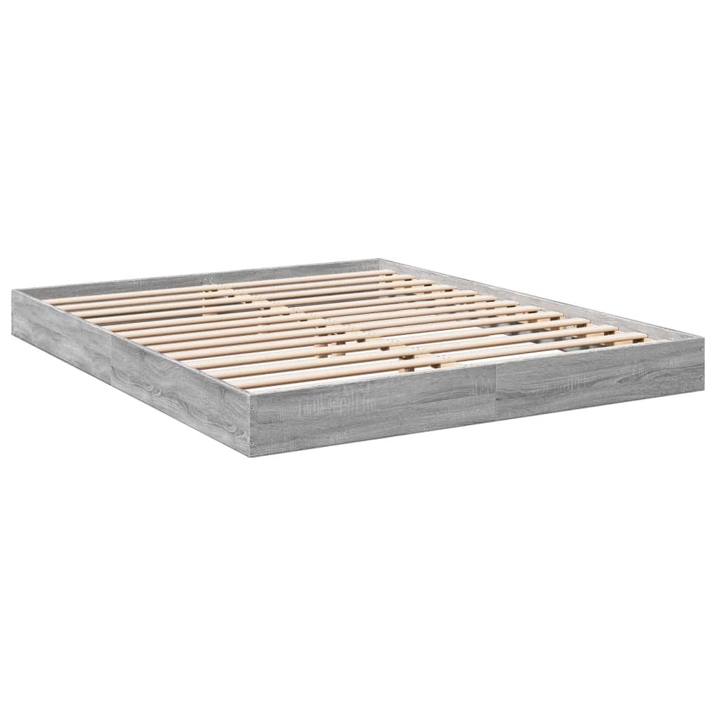 vidaXL Πλαίσιο κρεβατιού χωρίς στρώμα 160x200 εκ. Επεξεργασμένο Ξύλο