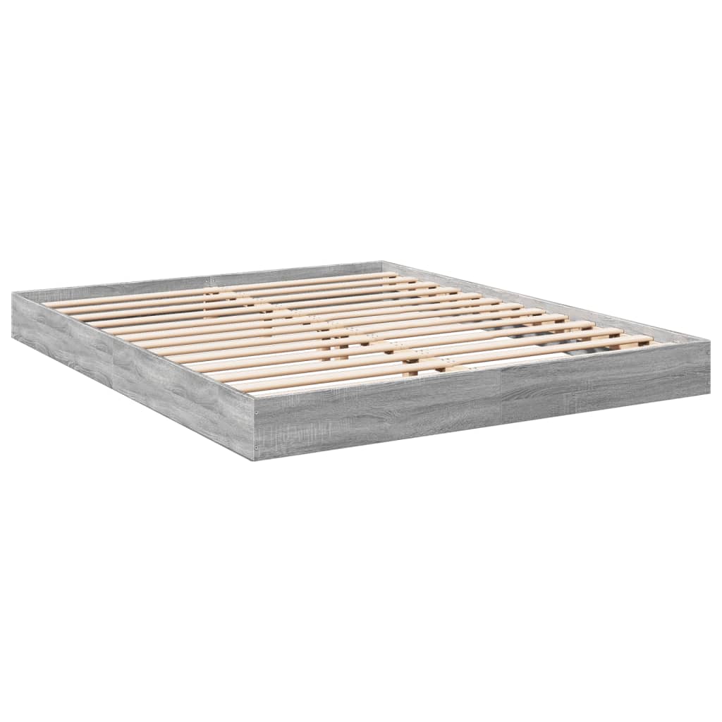 vidaXL Πλαίσιο κρεβατιού χωρίς στρώμα 160x200 εκ. Επεξεργασμένο Ξύλο