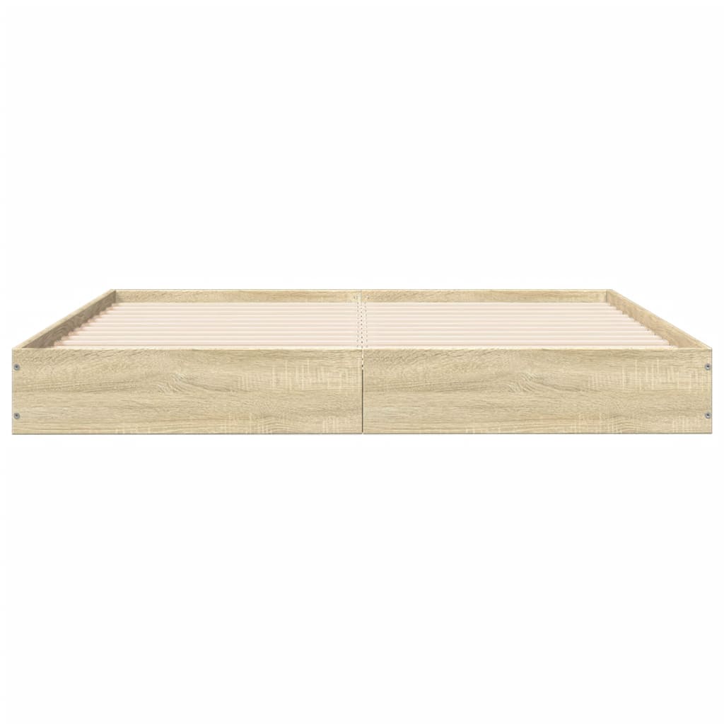 vidaXL Πλαίσιο Κρεβατιού Χωρ. Στρώμα Sonoma Δρυς 140x200εκ. Επ. Ξύλο
