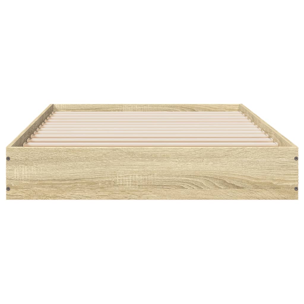 vidaXL Πλαίσιο Κρεβατιού Χωρ. Στρώμα Sonoma Δρυς 75x190εκ Επεξ. Ξύλο