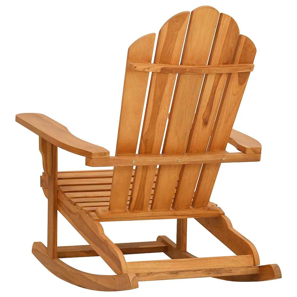 vidaXL Καρέκλα Κήπου Adirondack Κουνιστή από Μασίφ Ξύλο Teak