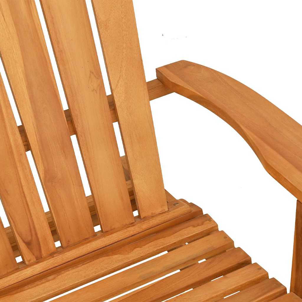 vidaXL Καρέκλα Κήπου Adirondack Κουνιστή από Μασίφ Ξύλο Teak