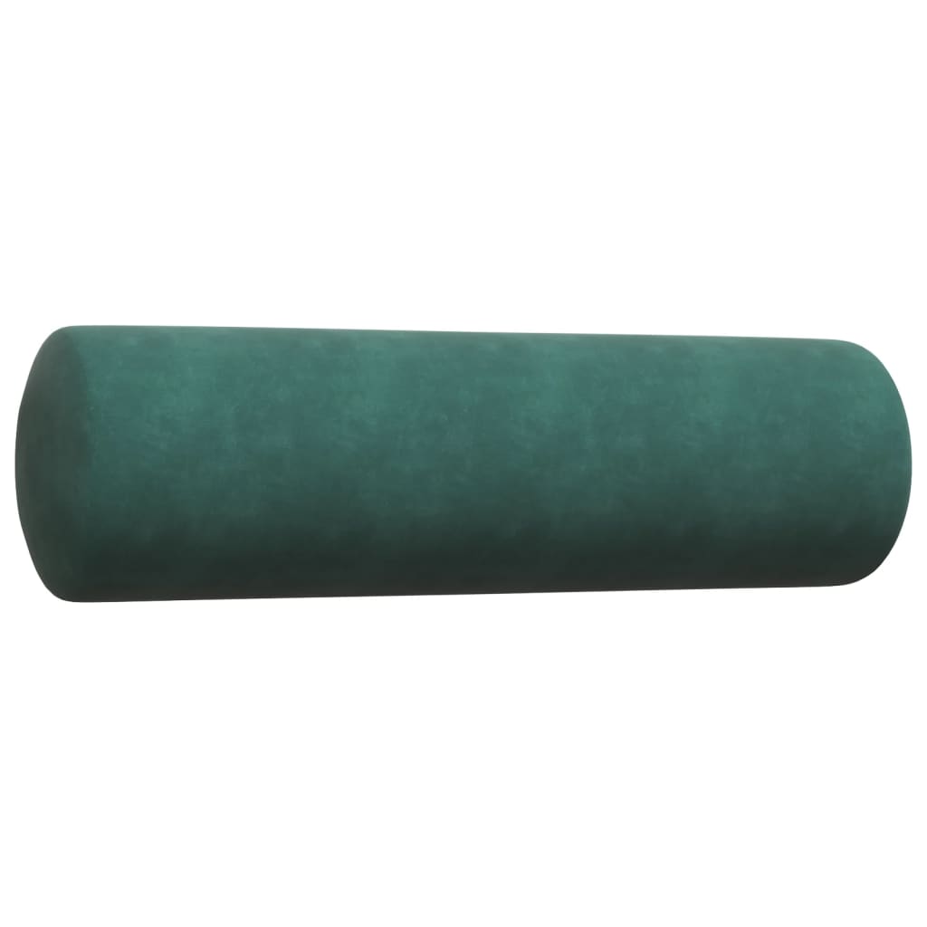 vidaXL Σετ Σαλονιού 2 Τεμ. Πράσινο Βελούδινο με Μαξιλάρια/Στηρίγματα