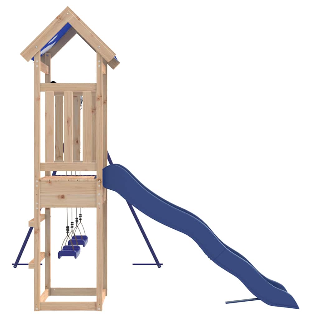 vidaXL Παιδική Χαρά Εξωτερικού Χώρου από Μασίφ Ξύλο Πεύκου