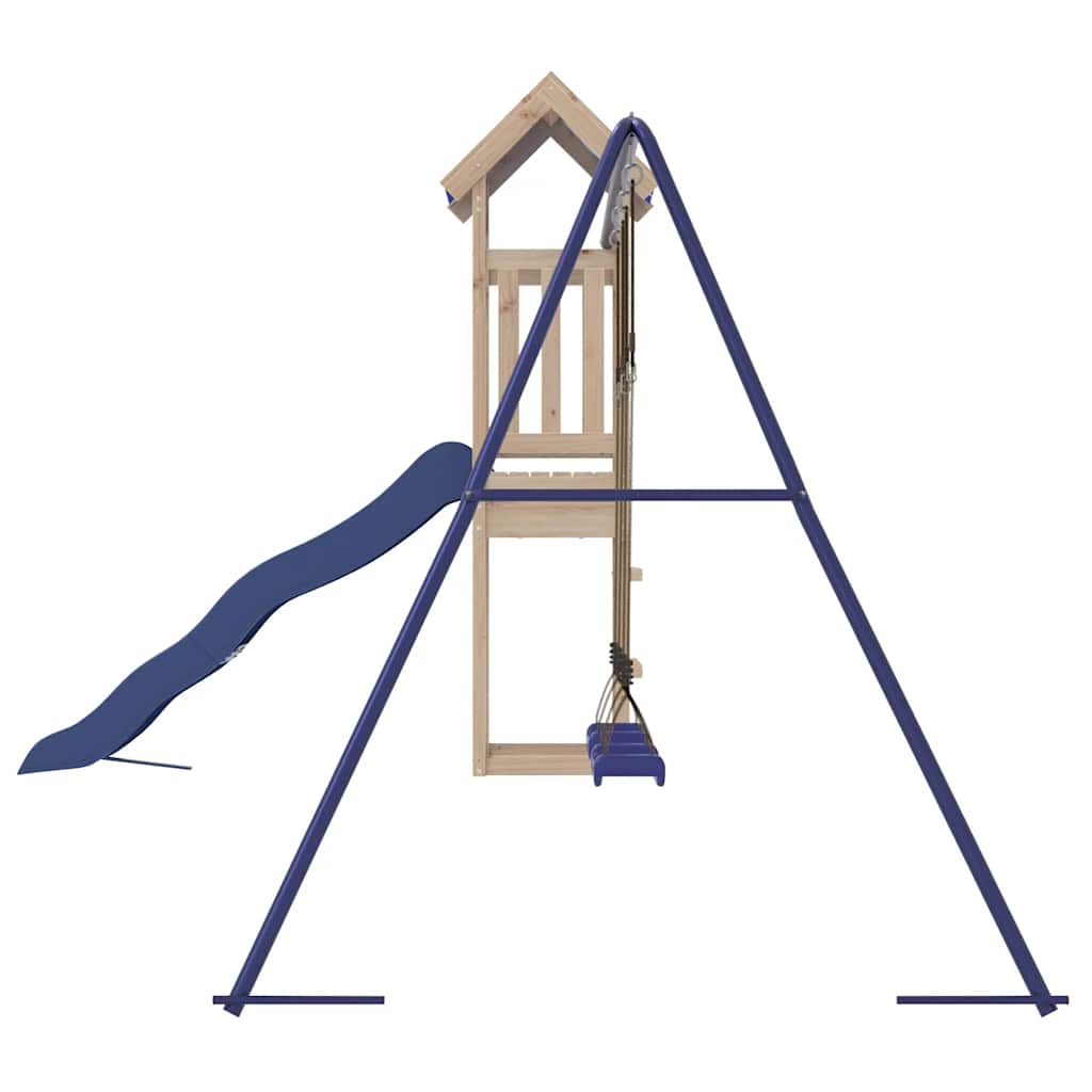 vidaXL Παιδική Χαρά Εξωτερικού Χώρου από Μασίφ Ξύλο Πεύκου