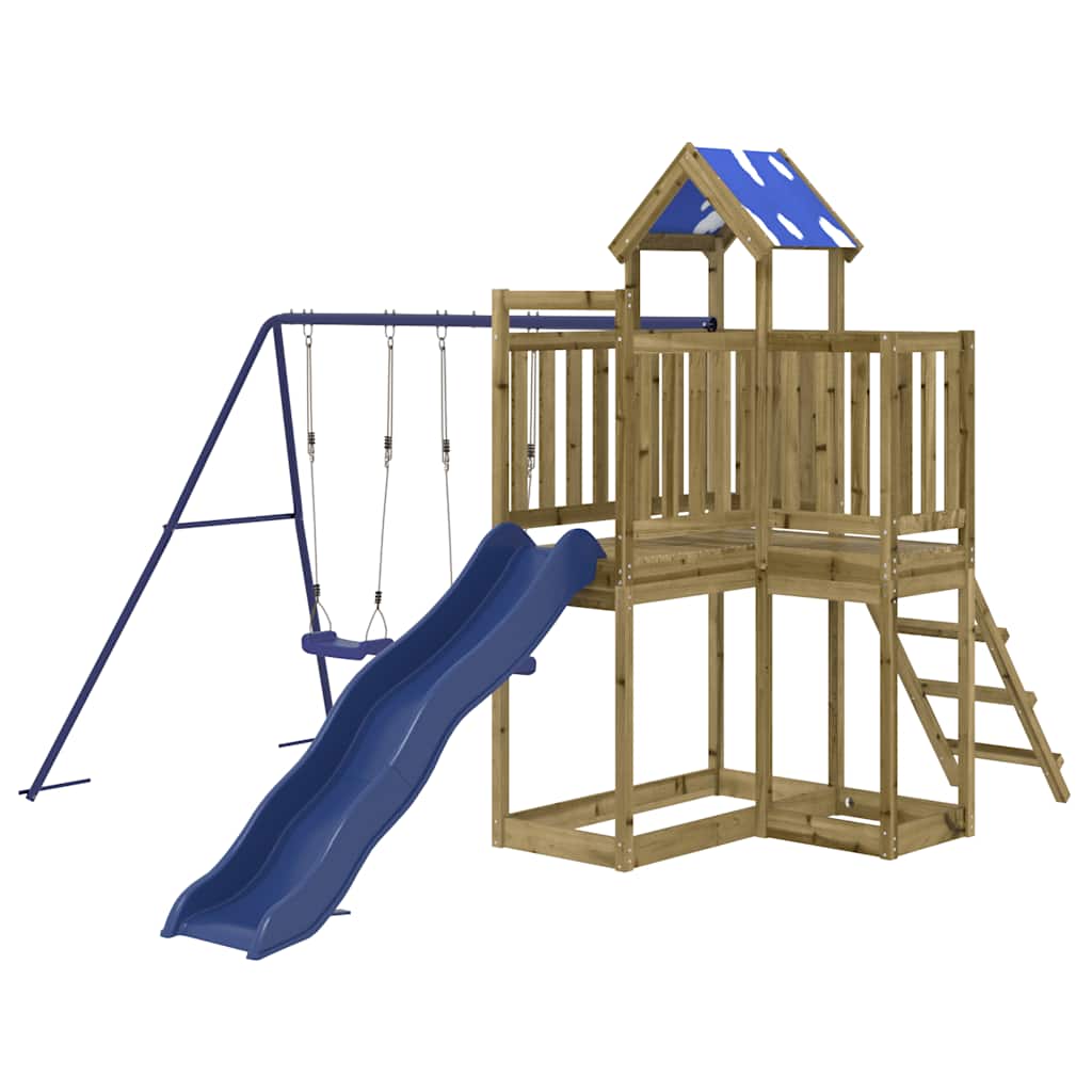 vidaXL Παιδική Χαρά Εξωτερικού Χώρου από Εμποτισμένο Ξύλο Πεύκου