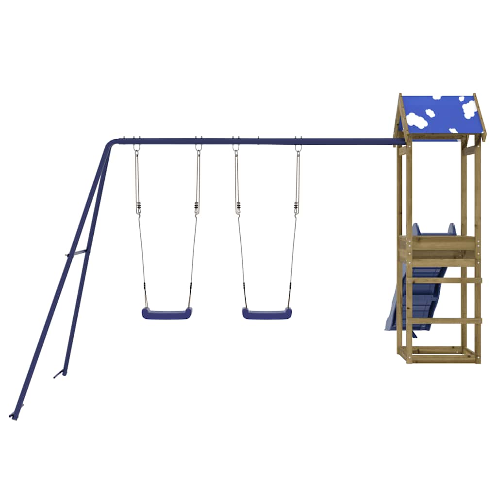 vidaXL Παιδική Χαρά Εξωτερικού Χώρου από Εμποτισμένο Ξύλο Πεύκου