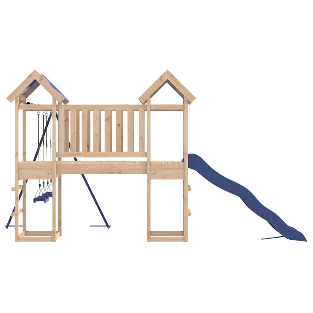 vidaXL Παιδική Χαρά Εξωτερικού Χώρου από Μασίφ Ξύλο Πεύκου