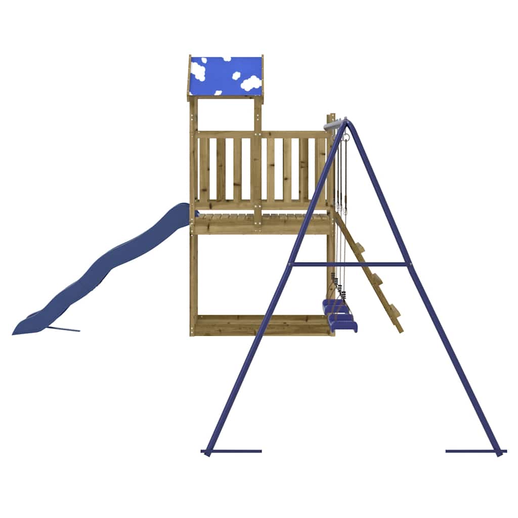 vidaXL Παιδική Χαρά Εξωτερικού Χώρου από Εμποτισμένο Ξύλο Πεύκου