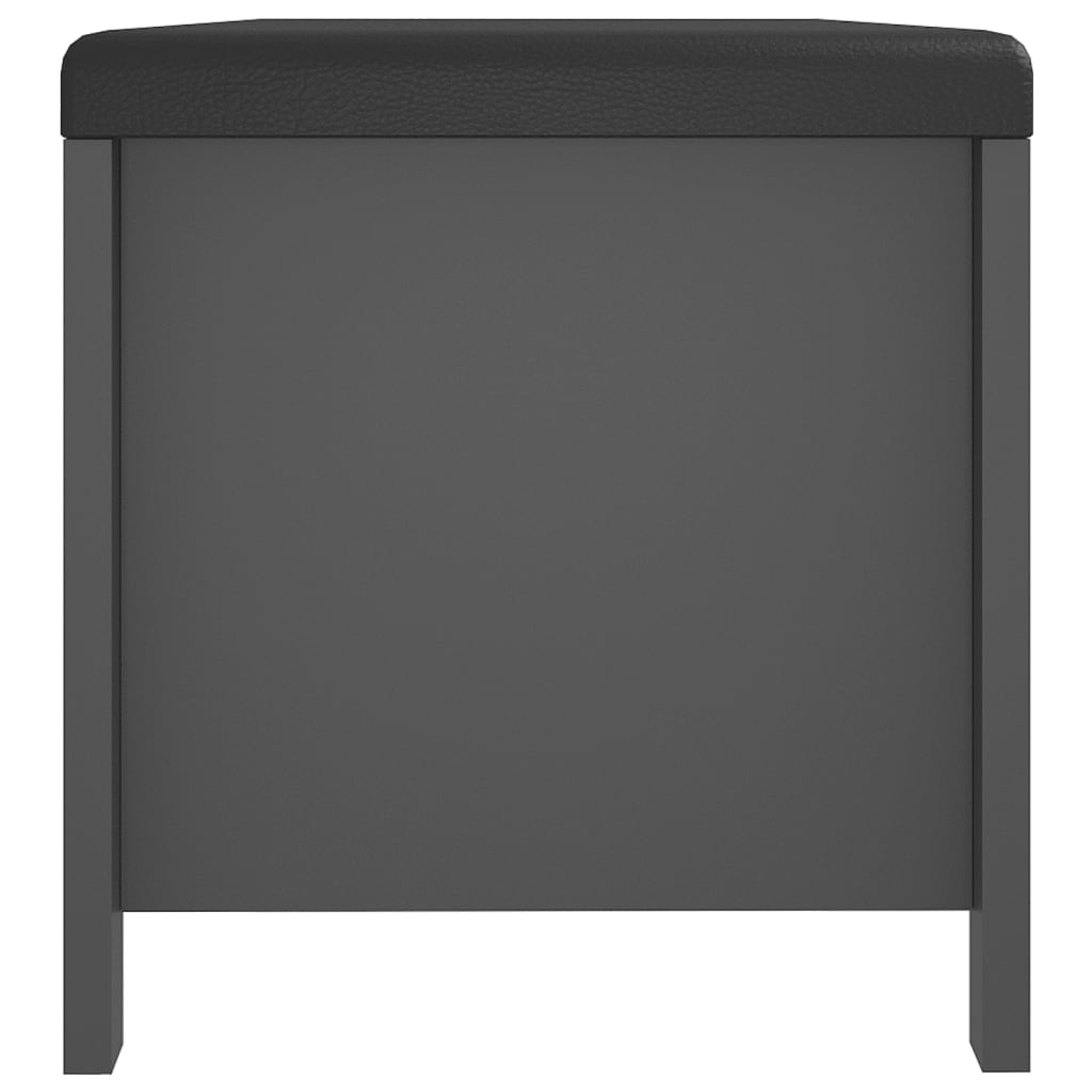 vidaXL Κουτί Αποθήκευσης με Μαξιλάρι Γκρι 105x40x45 εκ.