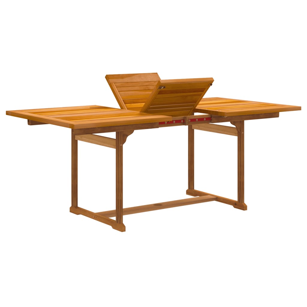 vidaXL Σετ Τραπεζαρίας Κήπου 7 Τεμαχίων Μασίφ Ξύλο Ακακίας / Τεξτιλίνη