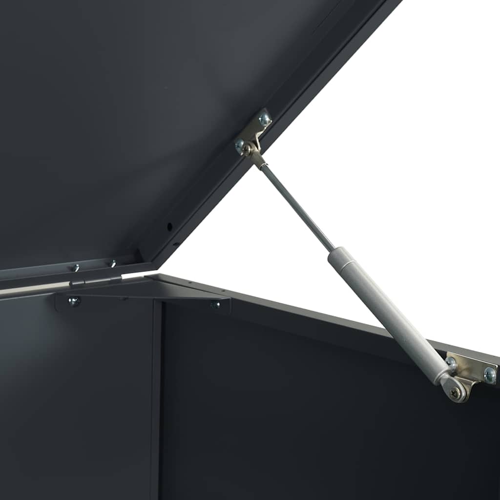 vidaXL Πλαίσιο Κάδων Απορριμμάτων 4 Κάδοι Ανθρακί 276x79x117 εκ Ατσάλι