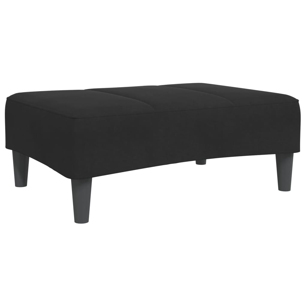 vidaXL Υποπόδιο Μαύρο 77x55x31 εκ. Βελούδινο