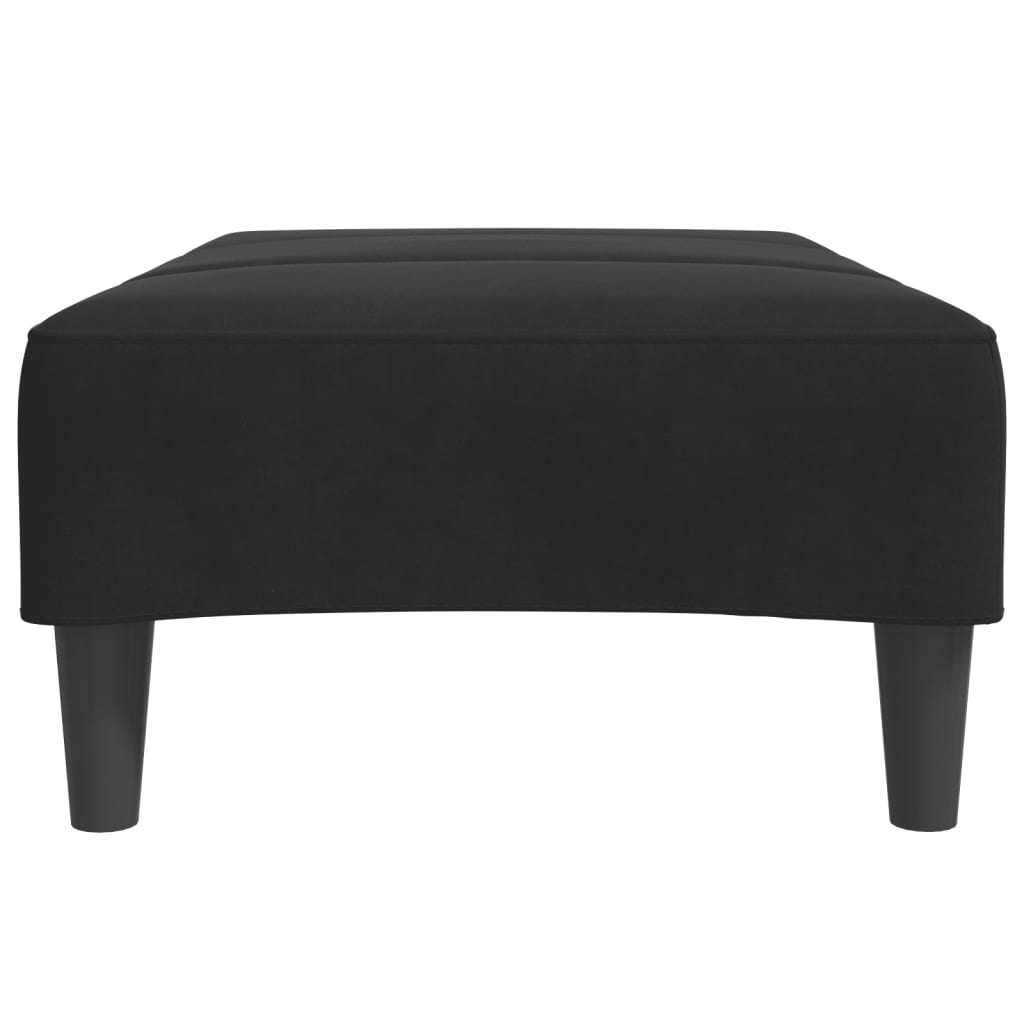 vidaXL Υποπόδιο Μαύρο 77x55x31 εκ. Βελούδινο