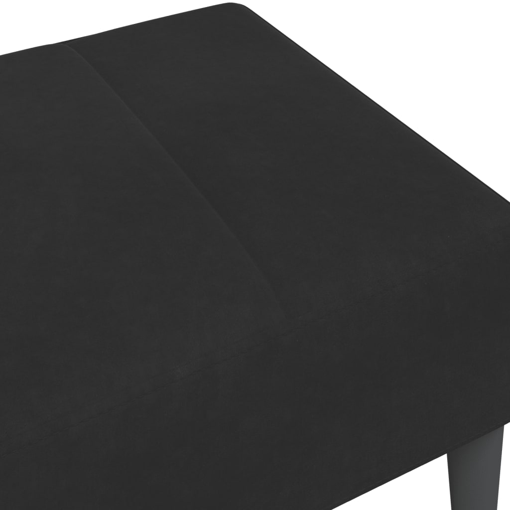 vidaXL Υποπόδιο Μαύρο 77x55x31 εκ. Βελούδινο