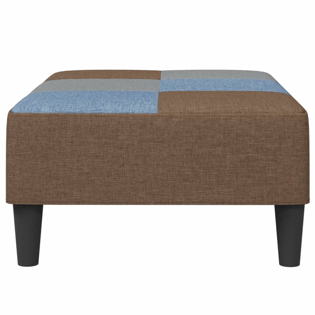 vidaXL Υποπόδιο με Σχέδιο Patchwork 77x55x31 εκ. Υφασμάτινο