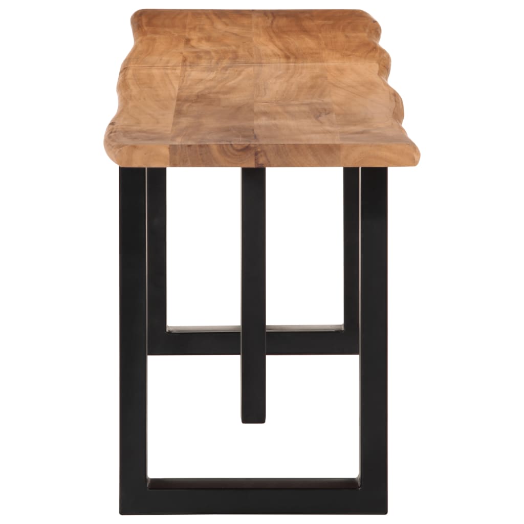 vidaXL Πάγκος 160 εκ. από Μασίφ Ξύλο Ακακίας / Ατσάλι