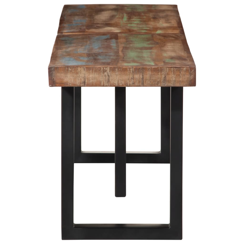 vidaXL Πάγκος 160 εκ. από Μασίφ Ανακυκλωμένο Ξύλο και Ατσάλι