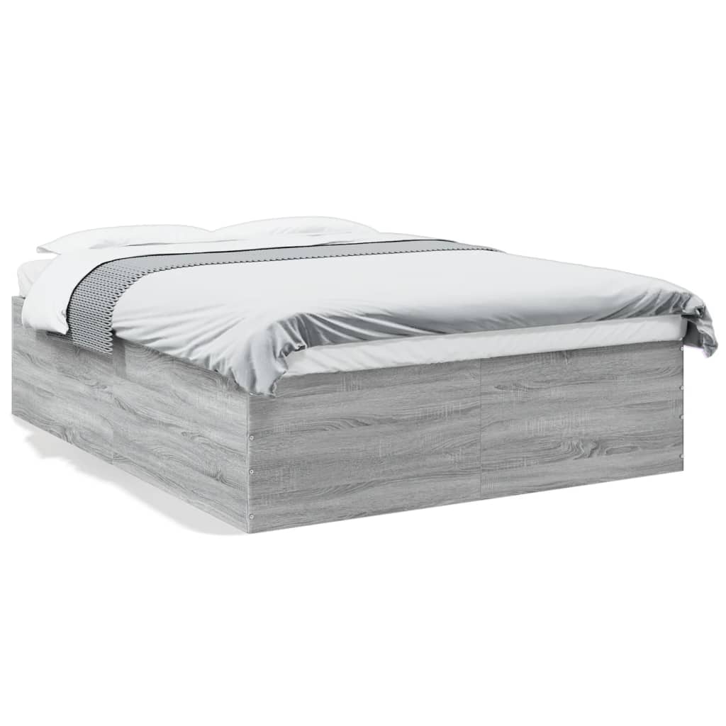 vidaXL Πλαίσιο Κρεβατιού Γκρι Sonoma 160x200 εκ. Επεξεργασμένο Ξύλο